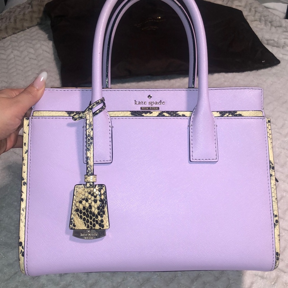 Kate Spade snake lilac purse and wallet